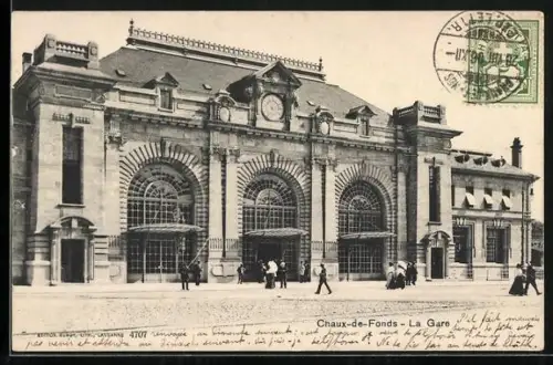 AK Chaux-de-Fonds, La Gare