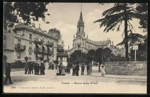 AK Vevey, Entre deux Villes