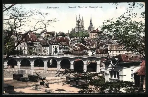 AK Lausanne, Grand Post et Cathedrale