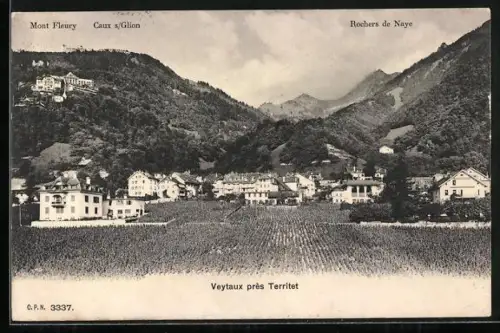 AK Veytaux, Blick zum Ort