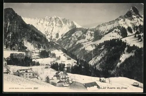 AK Les Avants, Les Avants en hiver