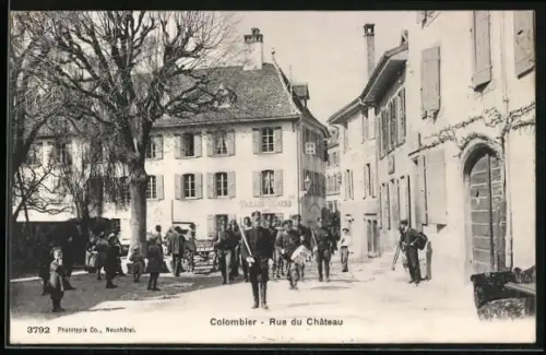 AK Colombier /NE, Rue du Chateau