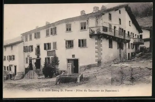 AK Bourg St. Pierre, Hotel du Déjeuner de Napoleon I.
