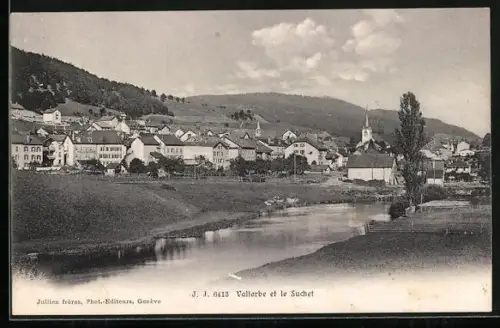 AK Vallorbe, La Ville et le Suchet