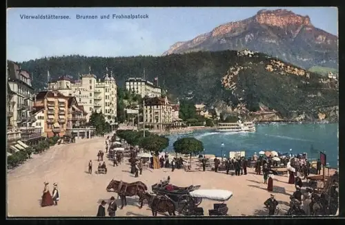 AK Brunnen, Teilansicht mit Frohnalpstock
