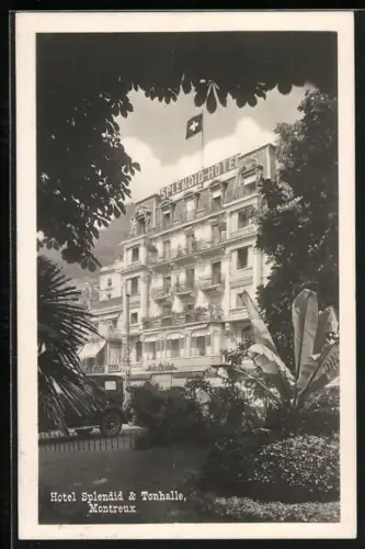 AK Montreux, Hotel Splendid und Tonhalle