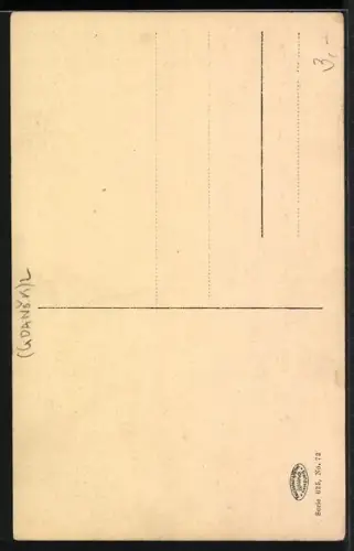 AK Danzig, Marienkirche, Seitenschiff