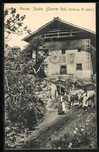 AK Schönna, Dorner Hof aus dem 15. Jahrhundert