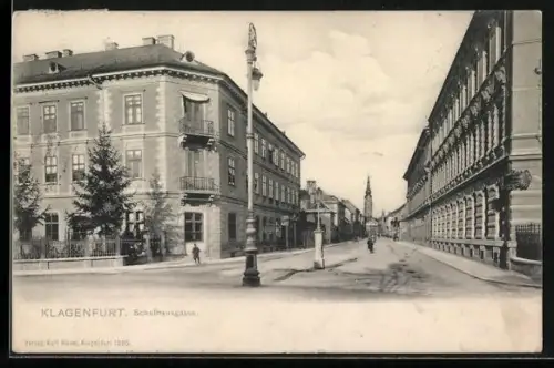 AK Klagenfurt, Schulhausgasse im Sonnenschein