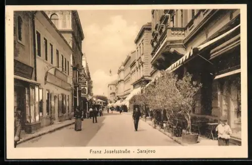 AK Sarajevo, Partie in der Franz Josefsstrasse