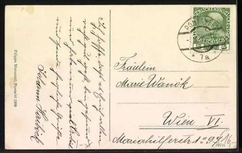 AK Pontafel, Partie in der Hauptstrasse