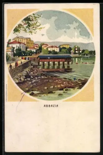 Lithographie Abbazia, Panorama