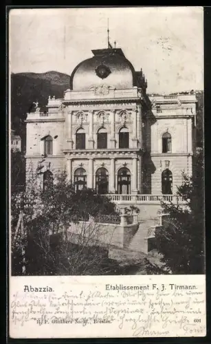 AK Abazzia, Etablissement F. J. Tirmann