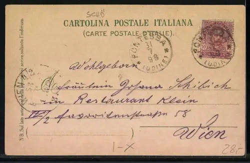 Lithographie Pontebba, Confine di Pontebba, Ponte di Dogna, Ponte di Muro