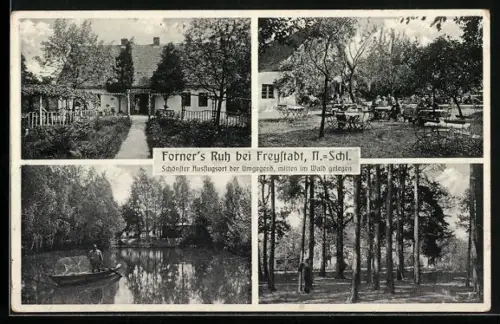 AK Freystadt /N.-Schl., Gasthaus Forner`s Ruh, Inh. M. Muscher