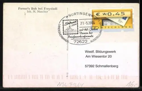 AK Freystadt /N.-Schl., Gasthaus Forner`s Ruh, Inh. M. Muscher