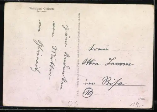 AK Gleiwitz, Terrassen im Waldbad