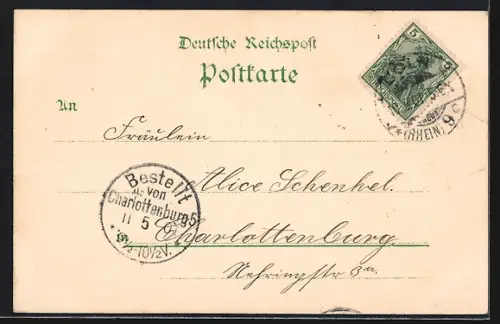 Lithographie Cöln a. Rhein, Dom, Rheinpanorama