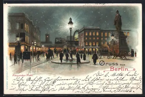 Lithographie Berlin, Alexander Platz