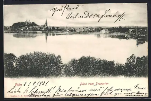 AK Plön, Blick vom Seegarten