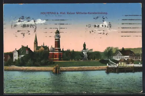AK Holtenau b. Kiel, Kaiser Wilhelm-Kanalmündung