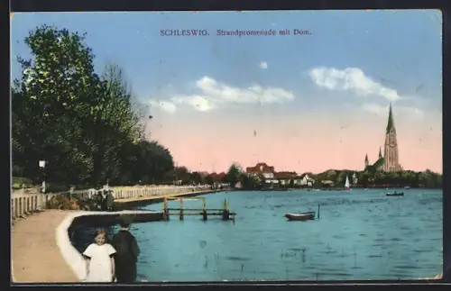 AK Schleswig, Strandpromenade, Dom