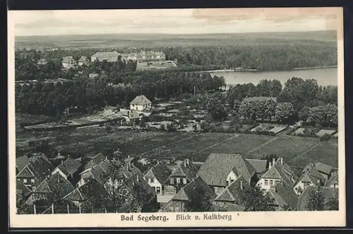 AK Bad Segeberg, Blick vom Kalkberg auf Stadt und See