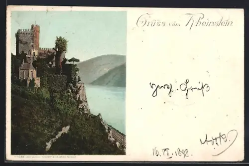 AK Rheinstein, Burg Rheinstein am Rhein