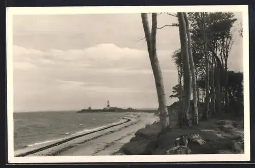 AK Kiel-Bülk, Leuchtturm, Strand, Küstenwald