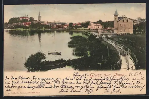 AK Plön, Stadtansicht