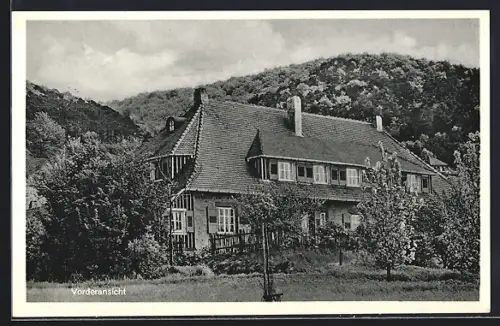 AK Zwingenberg /Bergstrasse, Erholungsheim Orbishöhe, Vorderansicht