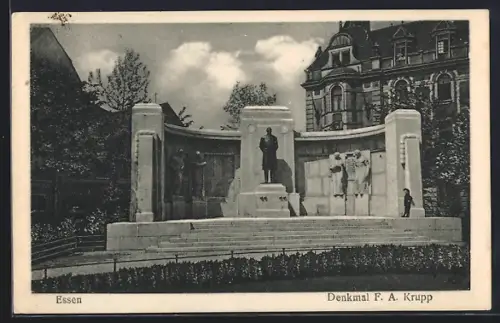 AK Essen, Denkmal F. A. Krupp