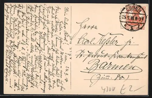 AK Essen, Denkmal F. A. Krupp