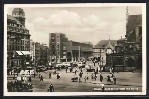 AK Essen, Bahnhofsvorplatz, Börse