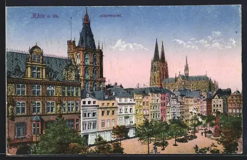 AK Köln a. Rh., Altermarkt, Dom