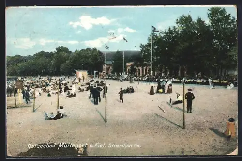 AK Möltenort b. Kiel, Strandpartie
