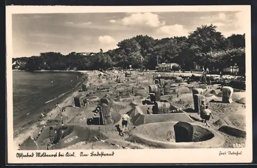 AK Möltenort bei Kiel, Am Badestrand, 