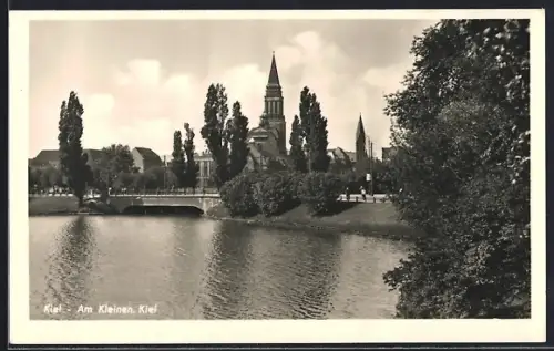 AK Kiel, Am Kleinen Kiel, Kirche, Brücke