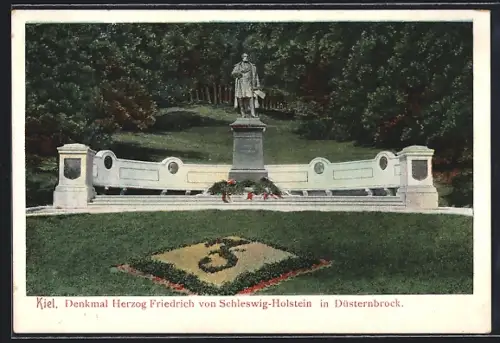 AK Kiel, Denkmal Herzog Friedrich von Schleswig-Holstein in Düsternbrock