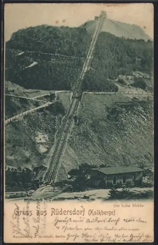 AK Rüdersdorf /Kalkberge, Die hohe Halde