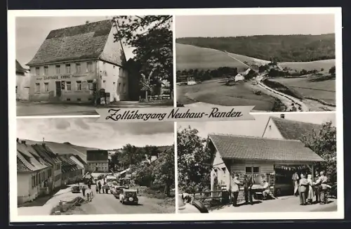 AK Neuhaus-Randen, Gasthaus zur Krone am Zollübergang