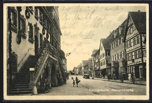 AK Neckarsulm, Ansicht der Hauptstrasse