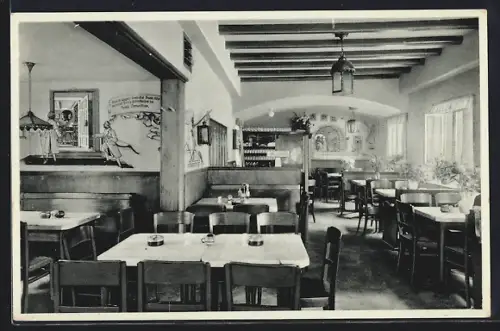 AK Weimar / Thür., Chemnitius Hotel, Bes. V. Kehr, Innenansicht
