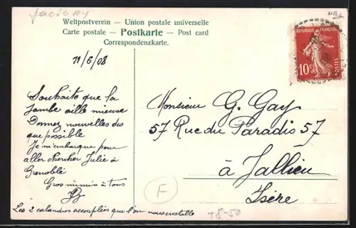 AK Leipzig, Maschinen-Fabrik Karl Krause, Fabrikarbeiter bei der Kalander Montage