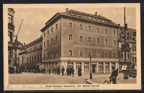 AK Annaberg /Erzgeb., Hotel Museum Annaberg, Inh. Walter Ulbrich