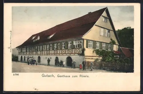 AK Gutach / Schwarzwaldbahn, Gasthaus zum Rössle