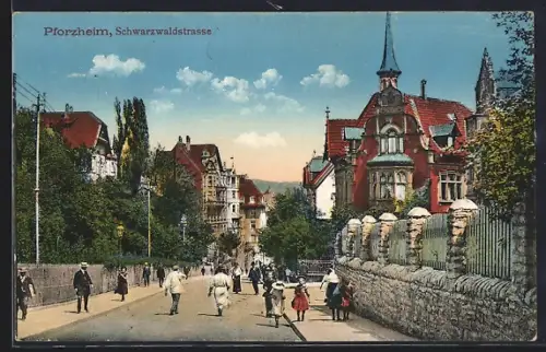 AK Pforzheim, Schwarzwaldstrasse