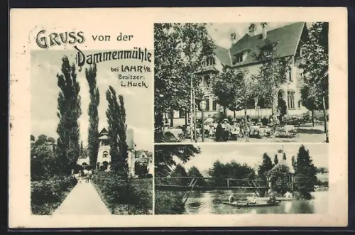 AK Lahr i. B., Gasthaus Dammenmühle, Bes. I. Huck