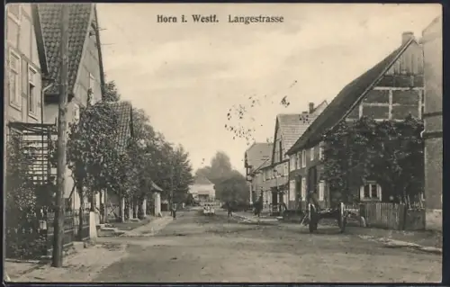 AK Horn i. Westf., Partie in der Langestrasse