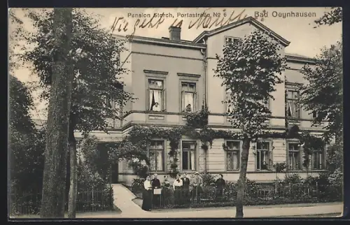 AK Bad Oeynhausen, Hotel Pension Storch in der Portastrasse 6